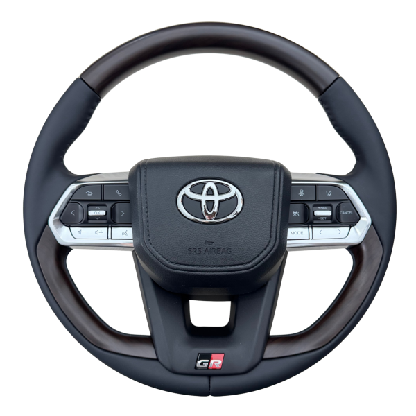 Timón Toyota con Acabados en Madera tipo Palo de Rosa - Imagen 2