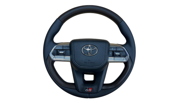 Timón Toyota con Acabados en Madera tipo Palo de Rosa
