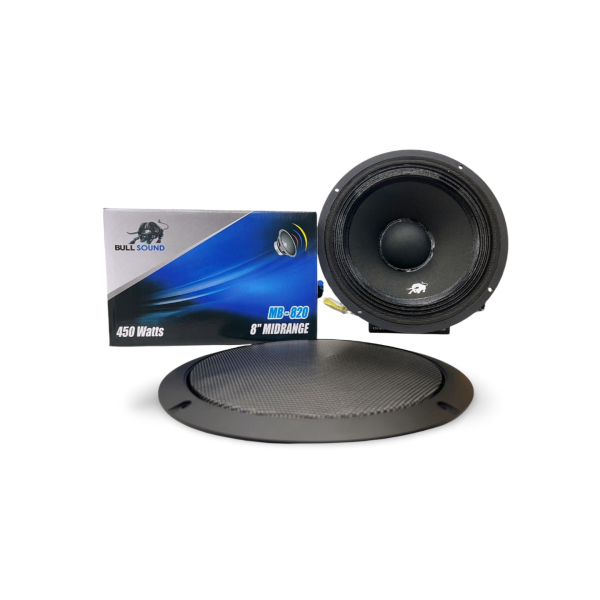 Par de Medios Bullsound MNB-831P de 8 Pulgadas – 250 Watts