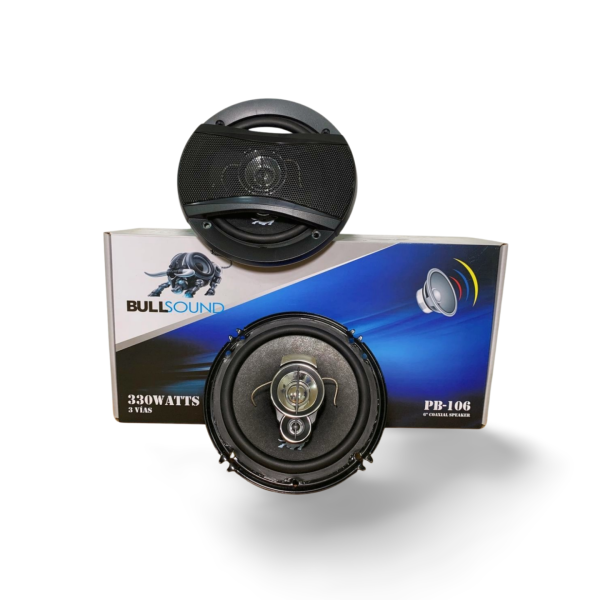 Par de Parlantes Coaxial Bullsound PB-106 de 6 Pulgadas – 330 Watts - Imagen 2