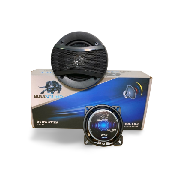 Par de Parlantes Coaxiales Bullsound PB-104 de 4 Pulgadas – 270 Watts